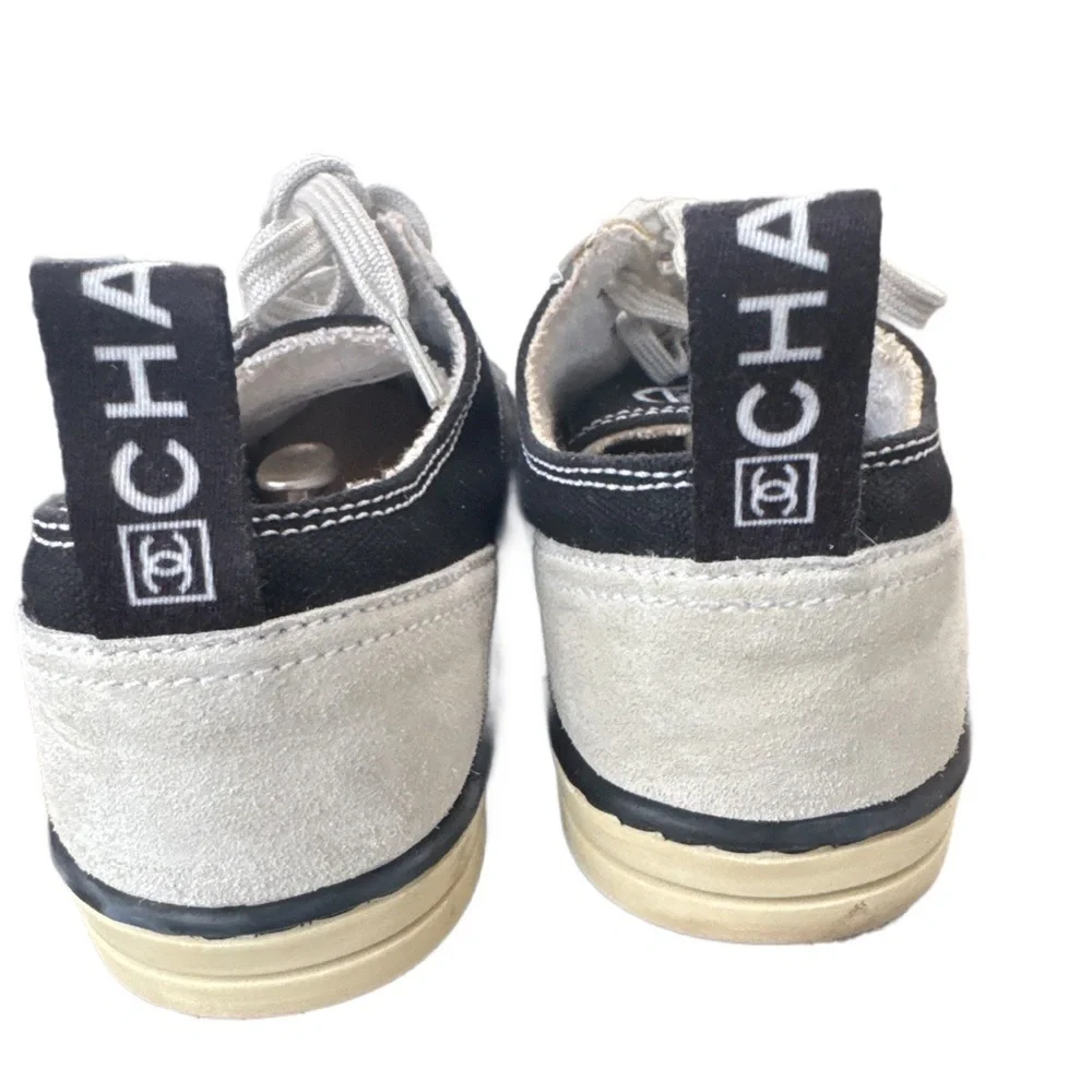 Chanel black and white trainers So 37.5